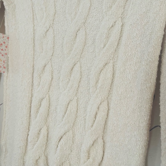 Free People off shoulder Cable Neck Sweate… - Picture 8 of 13